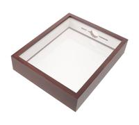 RORPOIR Caja de Almacenamiento de Madera Retro para Tapas de Cerveza y Corchos de Vino Caja de Sombra Rústica, Ranura, Madera y Acrílico, 31x22,5x5,5cm Organizador de Colección