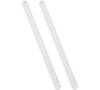 RORPOIR Correderas para Cajones de Plástico Blanco 235 Mm, Juego de 2 Piezas, Guías Laterales de Montaje Inferior, Rieles Deslizantes para Muebles, Armarios y Teclados, Deslizamiento