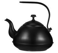 RORPOIR Hervidor de Agua de Acero Inoxidable Negro Gran Capacidad para Estufa de Gas y Cocina de Inducción, Adecuado para Calentar Té y Leche