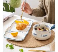 RORPOIR Olla de Cerámica para Leche con Asa Aislante y Diseño Fácil de Verter, Adecuado para Cocina en Casa y Restaurante, Mini Cacerola Práctica y Duradera