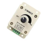 RORPOIR Regulador de Intensidad de Luz LED Pwm 12v 8a Control Manual Rápido y Carcasa de Plástico para Interruptor de Pared Color