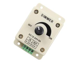 RORPOIR Regulador de Intensidad de Luz LED Pwm 12v 8a Control Manual Rápido y Carcasa de Plástico para Interruptor de Pared Color