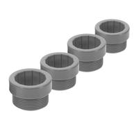 RORPOIR Soporte para Poste de sombrilla de Piscina, Adaptador estabilizador de Paraguas, 4 Piezas, Funda con Rosca, PP, Uso en Piscina y Exterior