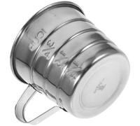 RORPOIR Taza Medidora de Acero Inoxidable Escala Precisa y Resistencia a Golpes para Medir Café y Hornear en Cocina