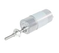 Rosca M6 longitud del eje 50mm Motor de engranaje DC 12V 24V alto par 60KG reductor velocidad 7rpm a 960rpm Metal Gerabox JGB37-555 eléctrico