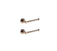 Rose d - Juego de accesorios de baño, 2 estantes de montaje en pared, soporte para papel higiénico, toallero, gancho para bata, accesorios de baño para espacio nized