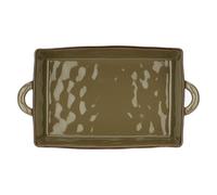 Rose&Tulipani Concerto Collection - Bandeja para horno (gres, 38 x 7,5 cm, 22 cm de profundidad), color gris