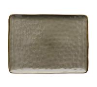 Rose&Tulipani Grigio Tortora - Bandeja Rectangular (36 x 26,5 cm), Color Gris
