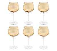 Rose & tulipani prisma - juego de 6 copas universales de 460 ml, ámba