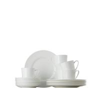 Rosenthal 61040-800001-18735 - Juego de café de Porcelana (18 Piezas), Color Blanco