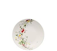 Rosenthal Brillance Fleurs Sauvages Plato Hondo, Porcelana De Hueso, Multicolor, 22x22x2 cm