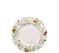 Rosenthal Brillance Fleurs Sauvages Plato Llano con ala, Porcelana De Hueso, Multicolor, 23x23x2 cm