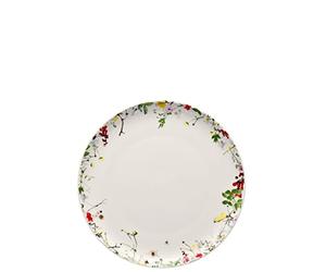 Rosenthal Brillance Fleurs Sauvages Plato Llano, Porcelana De Hueso, Multicolor, 21 cm