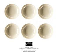 Rosenthal - Mesh Colours Cream - Set 6 Platos plato de sopa Ø CM 21 - Detallista