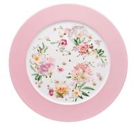 Rosenthal, plato hondo, 33 cm, colección Maria, color rosa con motivos de rosas, referencia 10450-407165-10263