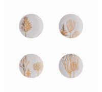 Rosenthal Set 4 Teller flach 10 cm TAC Gropius Festive C. Trees 11280-426374-28699