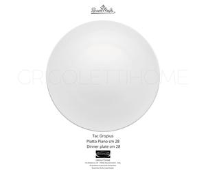Rosenthal Tac Gropius Plato Plano 28 cm Blanco Redondo Porcelana