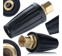 Rosfix Boquilla Rotatoria M18 - Cerámica de Alta Durabilidad, 276 bar, 100 °C | Chorro potente | compatible con hidrolimpiadora Kärcher HD/HDS