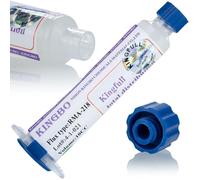 Rosfix Flux - Soldadura Kingbo RMA-218 - Gel No-Clean 10 cc, alta intensidad, fácil de limpiar | Para reballing, BGA, SMD | Pasta para soldadura electrónica profesional