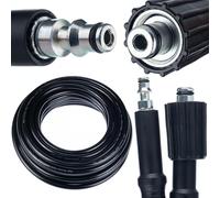 Rosfix Manguera de alta presión 5 m M22-Click - Nylon reforzado, 200 bar, 60 °C | Repuesto para hidrolimpiadora Lavor Army, Cruiser, Dive, Galaxy, Ikon, Ninja, STM | Accesorio lavado