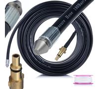 Rosfix Manguera de limpieza de alcantarillado, 15 m de longitud, presión máxima de 160 bar, rosca de 1/4 pulgadas, compatible con Nilfisk, Lavor, Stihl | Accesorios para limpiadores de alta presión