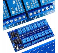Rosfix Módulo Relé 16 Canales 5V SPDT - Aislamiento Óptico, 10A, 220x57x19mm | Compatible con Arduino y Microcontroladores | Automatización y Robótica | Electrónica