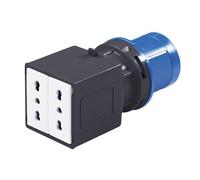 Rosi 1864 Adaptador Industrial, Gris/Azul