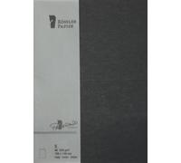 Rossler - pack 5 unids. tarjeta doble a6 color negro