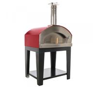 Rossofuoco Nonna Luisa Rosso - Horno de leña de exterior con carro