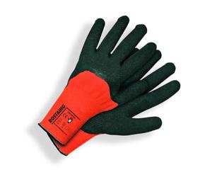 Rostaing coldpro/IT11 guantes, naranja/negro, 11 | Guante de látex naranja certificado EN 511. Agarre óptimo sobre piedra y superficies húmedas. Para obra y mampostería.