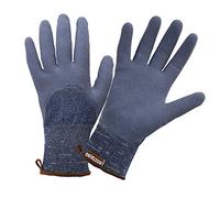 Rostaing Denim -IT07 - Guantes de jardinería (nitrilo, finos, impermeables, resistentes, grandes trabajos vaqueros, talla 7, color azul y 7