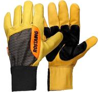 ROSTAING Guantes Forest - Par de Guantes de Protección Pro - para Jardinería Pesada y Corte de Madera - Guantes de Trabajo de Cuero - Guantes Ideales para leñadores