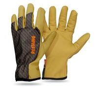 Rostaing Guantes Piel Flexible Jardinería Delicada Siembra Plantar | Guante de piel flexible y transpirable para jardinería delicada. Piel hidrófuga, dorso antiarañazos.