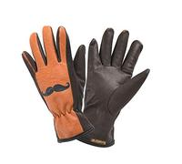 Rostaing MISTER-IT10 - Guantes de jardinería (piel, antimanchas, talla 10, color marrón y naranja