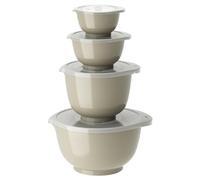 Rosti Margrethe - Juego de cuencos (8 tazones para mezclar, 4 cuencos para mezclar y 4 tapas, plástico reciclable, 0,25 litros, 0,5 litros, 1,5 litros y 3 litros, Humus