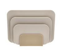 Rosti Set de 3 tablas de cortar y soporte Choptima Humus