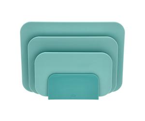 Rosti Set de 3 tablas de cortar y soporte Choptima Nordic green