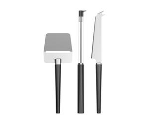 Rosti Set de 3 utensilios para quesos Emma Black