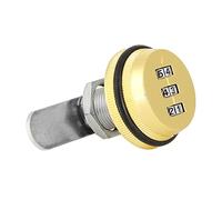 Rosvola Cerradura de Leva Codificada con Contraseña, Cerradura de Seguridad Digital Compacta Dorada para Buzón, Armario, Armario, Aleación de Zinc de 30mm
