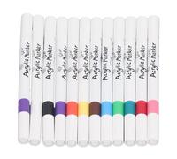 Rosvola Rotulador de Pintura Acrílica, Tinta Impermeable, Set de 12 Colores | No tóxico, de secado rápido, uso versátil en diversas superficies, ideal para manualidades.