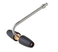 Rotary Turbo - Kit de limpieza de canalones con desconexión rápida de 0.25 pulgadas para postes telescópicos, accesorio de eliminación de escombros