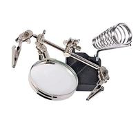 ROTHENBERGER Industrial Tercera mano de soldadura con lupa brazos flexibles pinzas de cocodrilo base y soporte para soldador para reparaciones bricolaje y manualidades