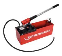 ROTHENBERGER RP 50 Bomba de prueba de presión de agua digital, 0 ° - 50 °C, rango de prueba de 0 - 30 bar, 1000004000 | Bomba para presión de agua, tecnología de prueba, pruebas de presión