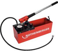 ROTHENBERGER RP 50 Bomba de prueba de presión de agua digital, 0 ° - 50 °C, rango de prueba de 0 - 30 bar, 1000004000 | Bomba para presión de agua, tecnología de prueba, pruebas de presión