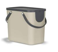 Rotho Sistema de separación de residuos para cocina Albula, 25 L, PP sin BPA, marrón/antracita