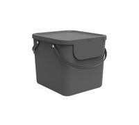 Rotho - Sistema de separación de residuos Albula 40 L para cocina, PP sin BPA, Gris antracita