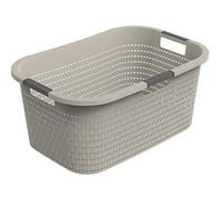 Rotho Country Cesta de la ropa 40l, Plástico (PP) sin BPA, capuchino, 40l (58.0 x 38.9 x 25.1 cm)