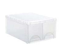 Rotho Frontbox Cajonera Apilable 2 Cajones, Sistema Modular, 44x34x20 cm