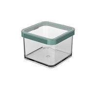Rotho Loft Bote Hermético 0,5 l - Tarro de Almacenamiento Libre de BPA | Recipiente de cocina transparente con tapa turquesa, 10x10x7,2 cm, apto para lavavajillas y congelador, hecho en Suiza