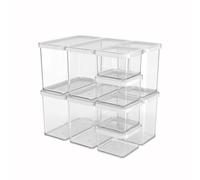 Rotho Loft Organizador Cocina Set 10 Cajas Almacenaje Plástico Apilables | Cajas Organizadoras, Recipientes Herméticos Para Alimentos Secos, Cierre Hermético, Aptos Para Lavavajillas y Congelador